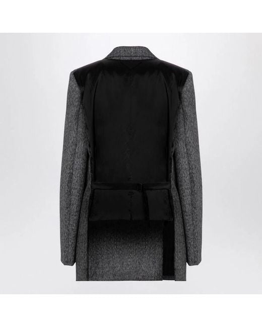 Prada Black Double-Breasted Jacket