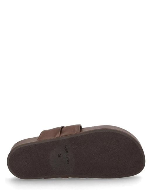 Uma Wang Brown Leather Sandals