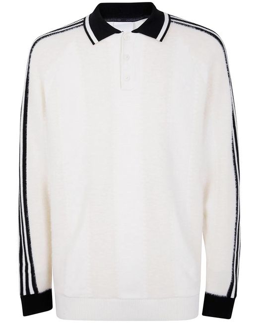Adidas Originals White "Knitted Jersey" Jacket