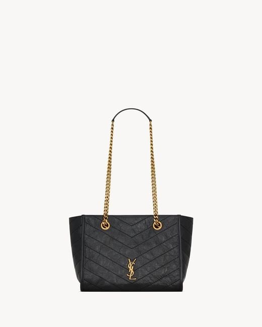 Saint Laurent White Borsa Shopping Niki Piccola