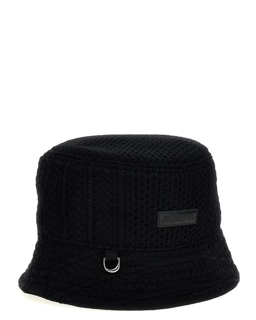 Jacquemus Black 'Le Bob Belo' Bucket Hat