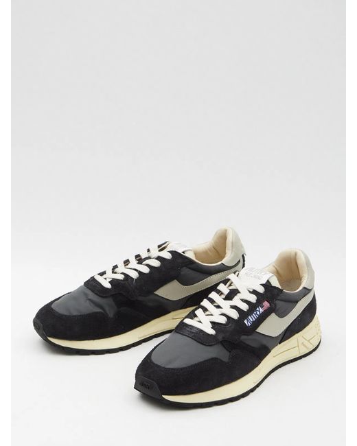 Autry Black Reelwind Low Sneakers for men