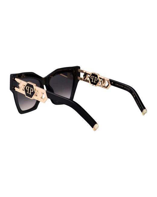 Philipp Plein Black Titanium Sunglasses
