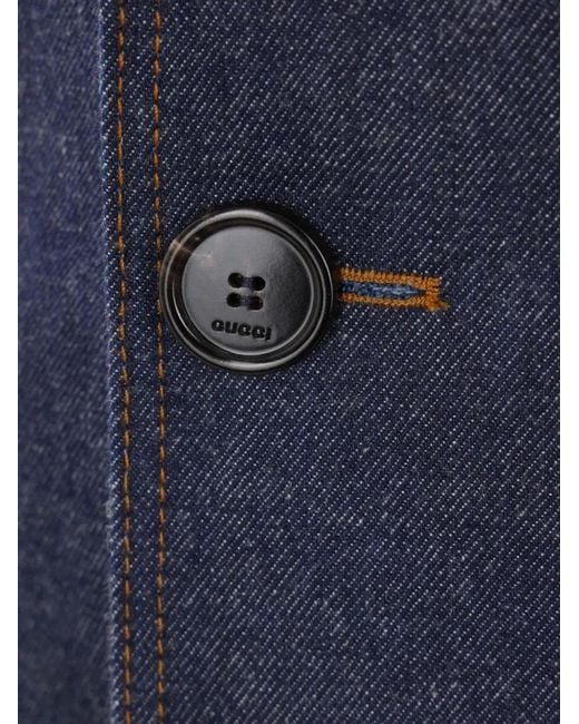 Gucci Blue Denim Jacket for men