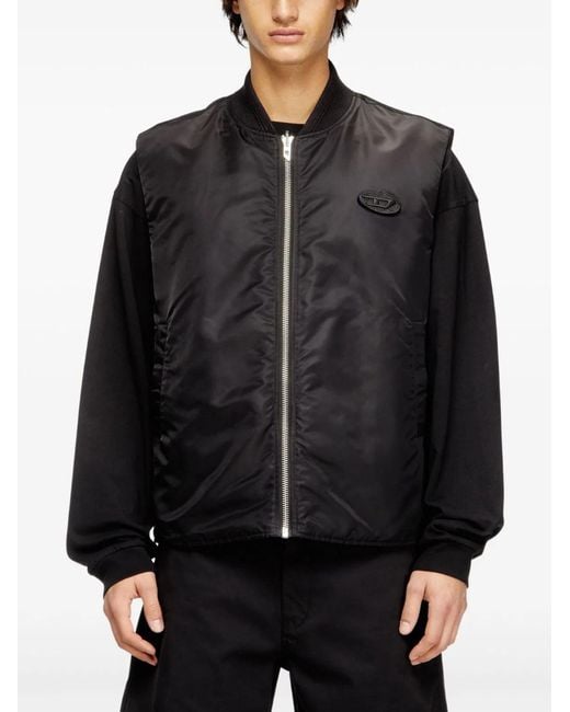 DIESEL Black Jackets Pa+Ribpc Pl Ea for men