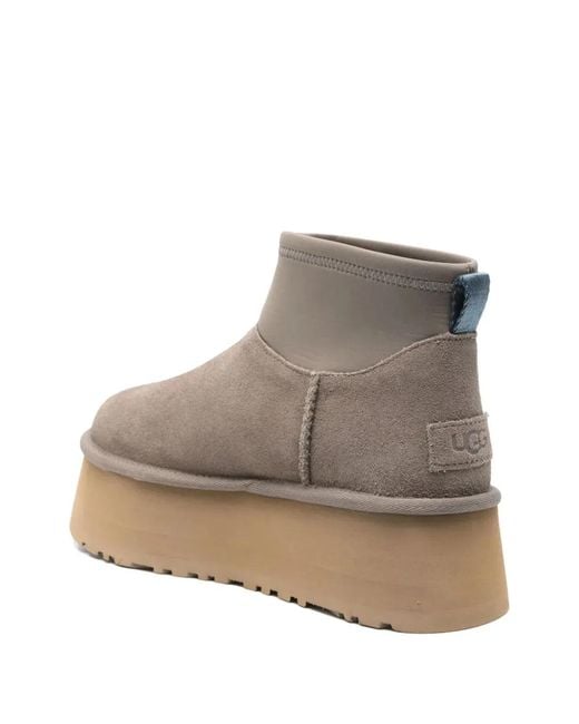 Ugg Gray W Classic Mini Dipper Boots