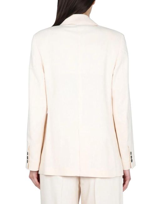 MSGM White Viscose Blazer