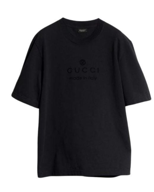 Gucci Black Leather Panel Casual Top for men