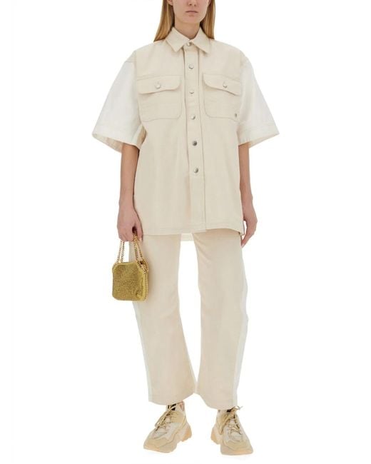 Stella McCartney Natural Utility Jeans With Banana Leg