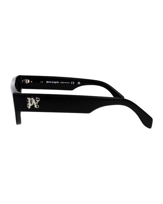 Palm Angels Black Shiny Acetate Sunglasses