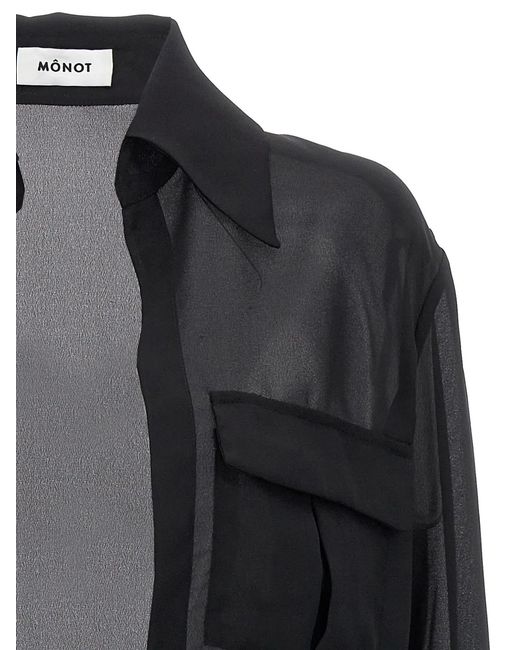 Monot Black Monot 'Georgette' Shirt