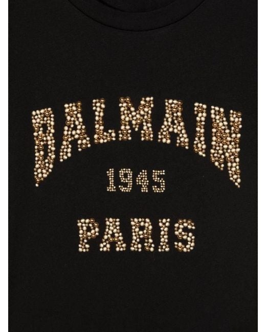 Balmain Black T-Shirt With Logo