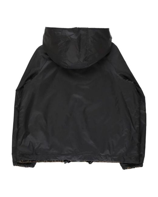 Fendi Gray K-Way "Delfi" Doubleface
