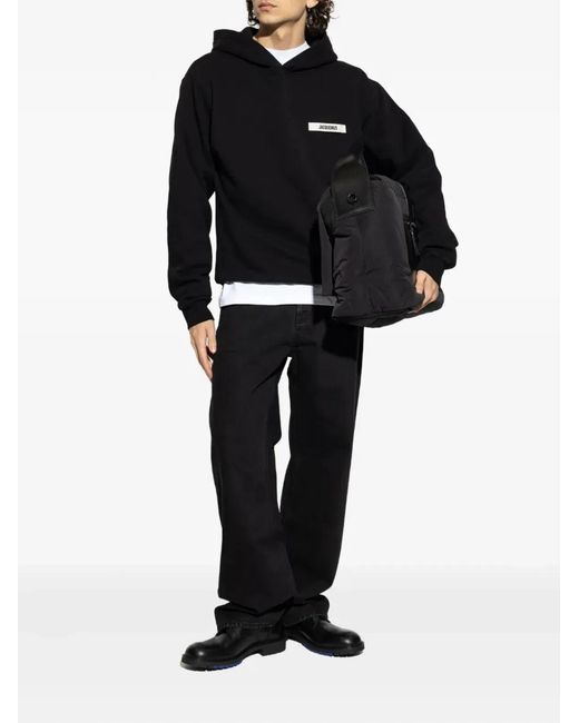 Jacquemus Blue "Le Hoodie Gros Grain" Hoodie Sweatshirt for men