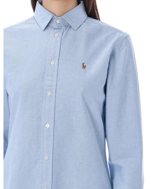 Polo Ralph Lauren Blue Long Sleeve Button Front Shirt