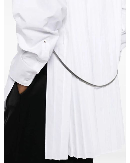 Max Mara White Cotton Blend Shirt