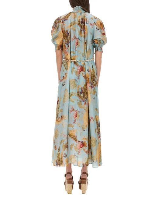 Zimmermann Metallic "Ascension" Maxi Dress