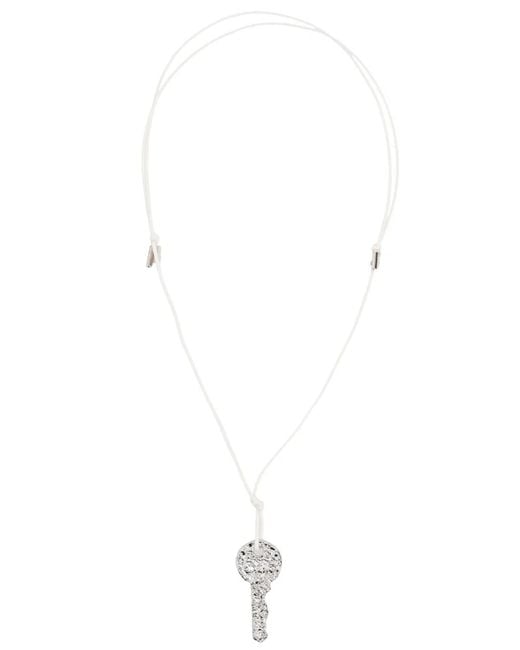 MM6 by Maison Margiela White "Key" Necklace
