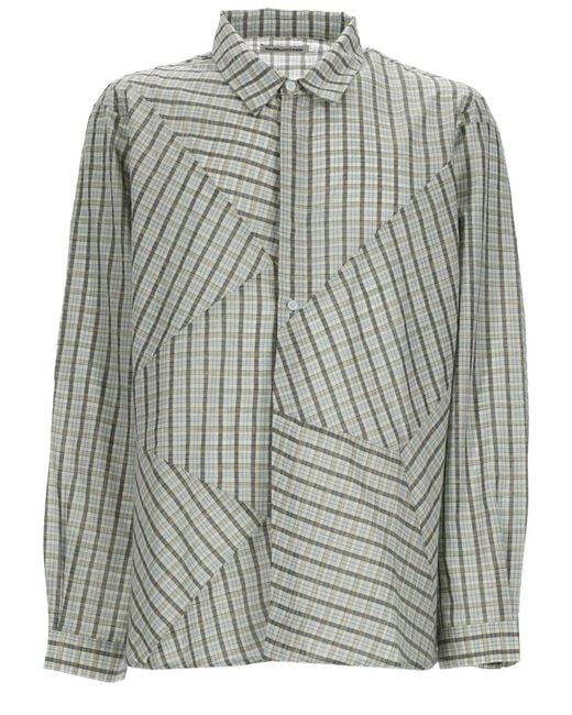 YMC Gray Camicia "Substance" for men