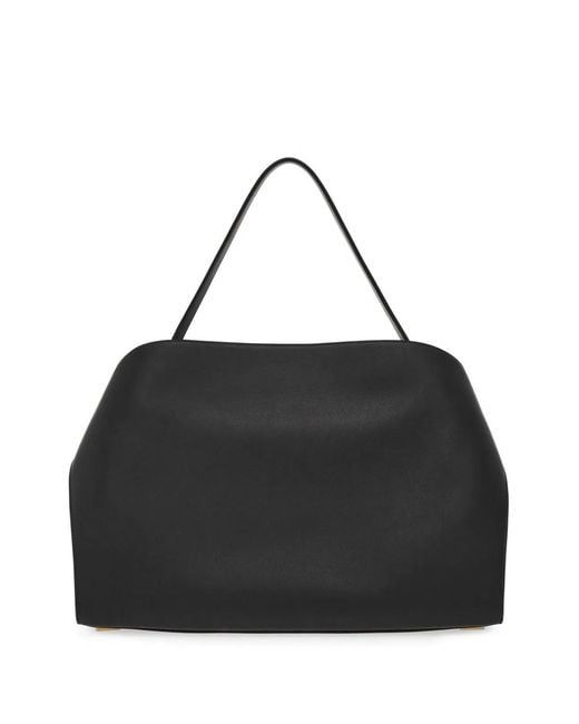 Ferragamo Black Hug Medium Leather Shoulder Bag