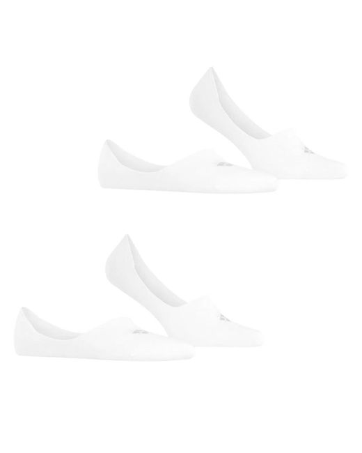 Burlington White Calzini Invisibili Everyday 2-Pack for men