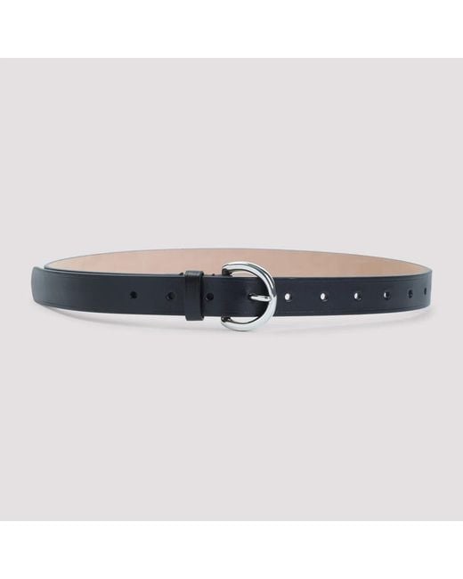 Phoebe Philo Blue Round Buckle 25Mm Belt