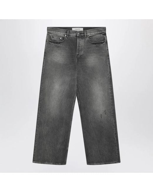 Golden Goose Deluxe Brand Gray Wide Washed Jeans for men