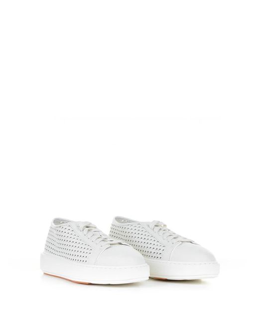 Santoni White Sneaker