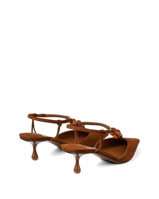 Jimmy Choo Brown Lauri Suede Leather Pumps