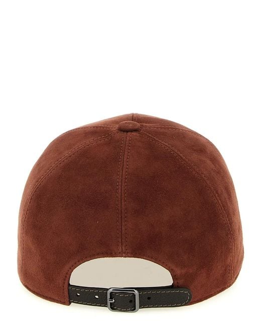 Brunello Cucinelli Brown 'Baseball' Cap