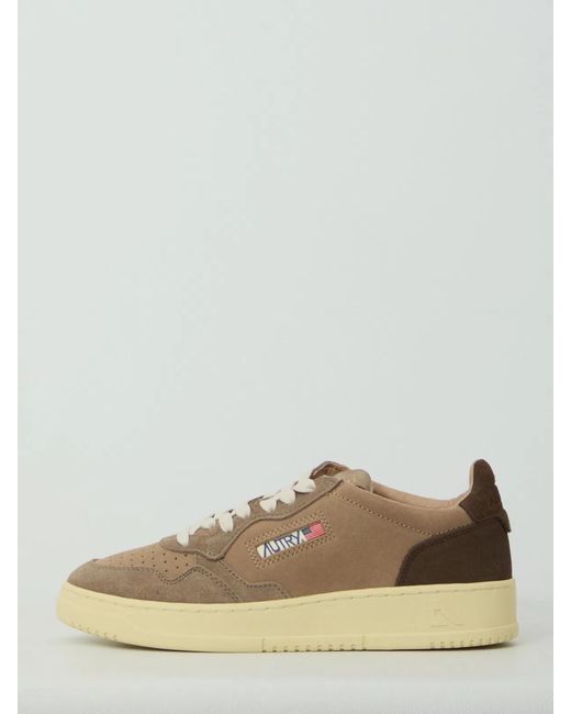Autry Brown Medalist Low Sneakers for men