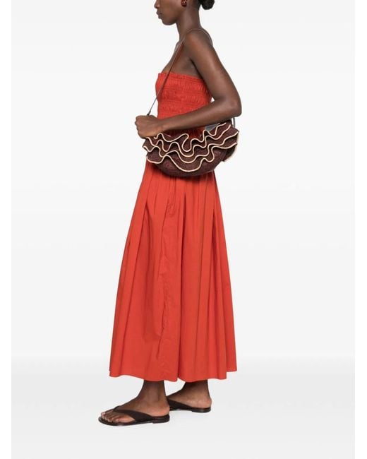 Zimmermann White Goldentime Rafia Shoulder Bag