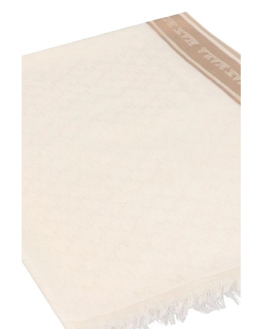 Max Mara Natural Madre Cashmere-Silk Blend Scarf