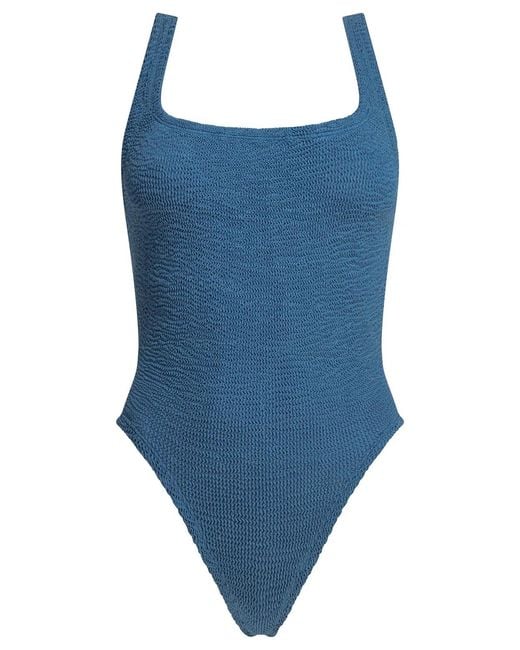 Hunza G Blue Polyamide Elastane Swimwear
