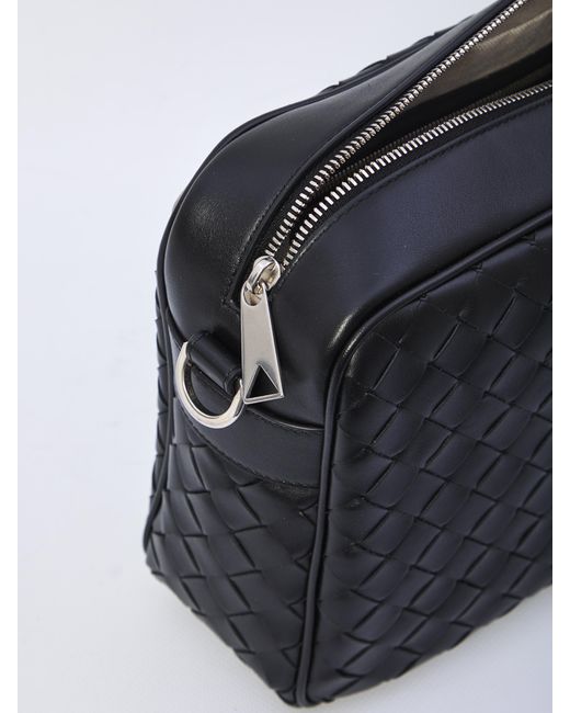 Bottega Veneta Black Intracciated Room Bag