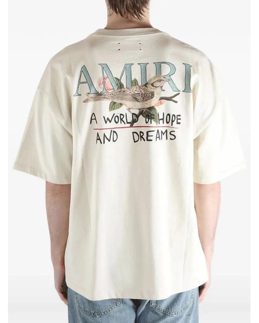 Amiri White Hope And Dreams T-Shirts for men
