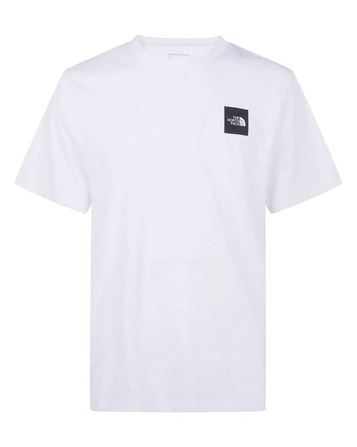 The North Face White Evolution Box Half Dome" Regular Short