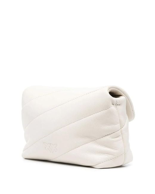 Pinko Natural Leather Shoulder Bag