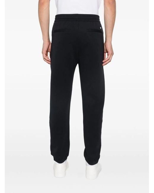 Emporio Armani Blue Logo Cotton Sweatpants for men