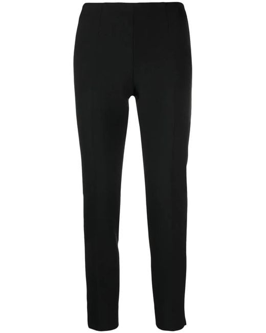 Peserico Black Confort Fit Side Zip Trousers