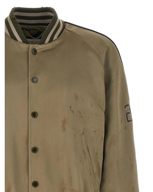 Golden Goose Deluxe Brand Green 'Journey' Bomber Jacket for men