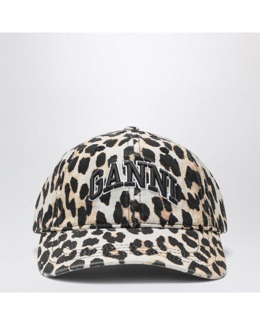 Ganni Black Baseball Cap