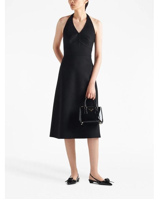 Prada Black Mini Patent Leather Gallery Bag