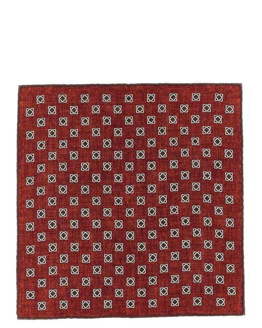 Brunello Cucinelli Red Double-Face Pocket Clutch for men