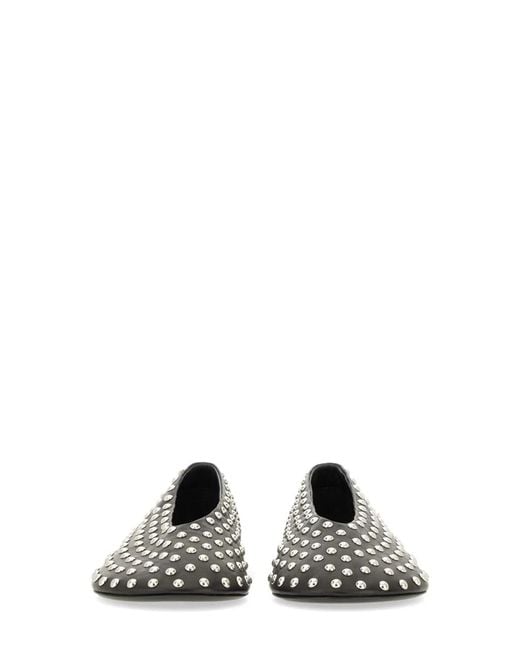 Jil Sander White Nappa Ballerina