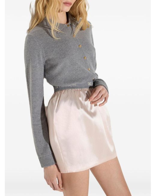 Elisabetta Franchi Gray Knit Sweater