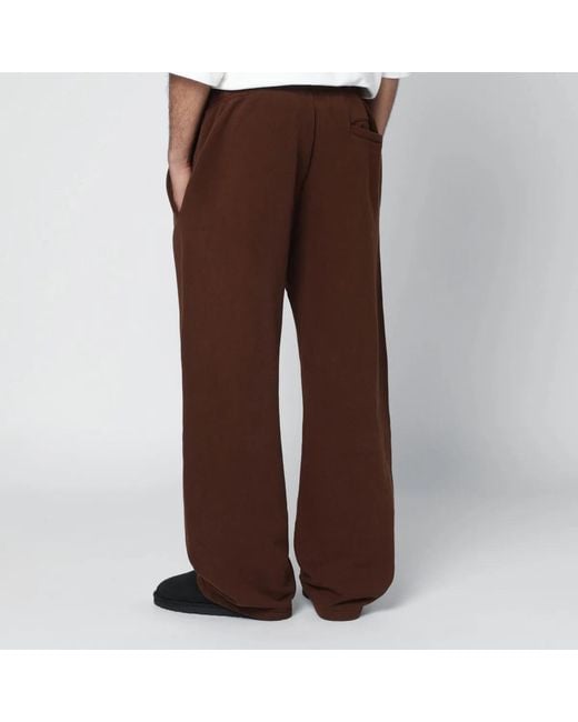 Entire studios Brown Dark Cotton Joggers for men