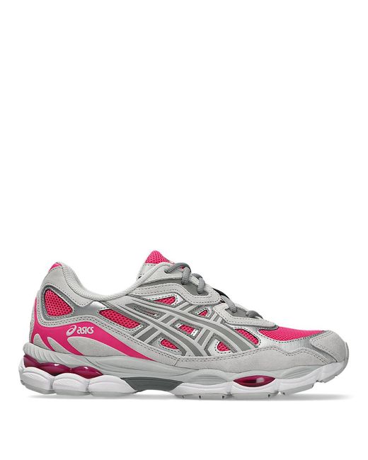 Asics Pink Gel-Nyc Mesh And Suede Sneakers