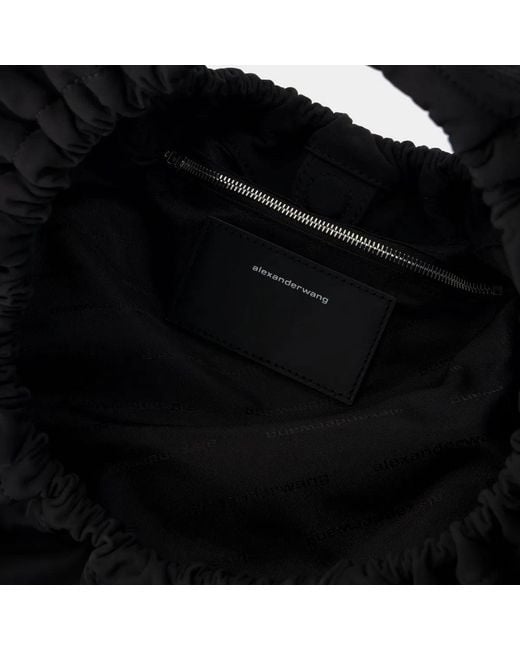 Alexander Wang Black Crescent Medium Shoulder Bag In Nylon