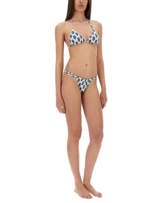 Mc2 Saint Barth Blue "Leah" Bikini Top